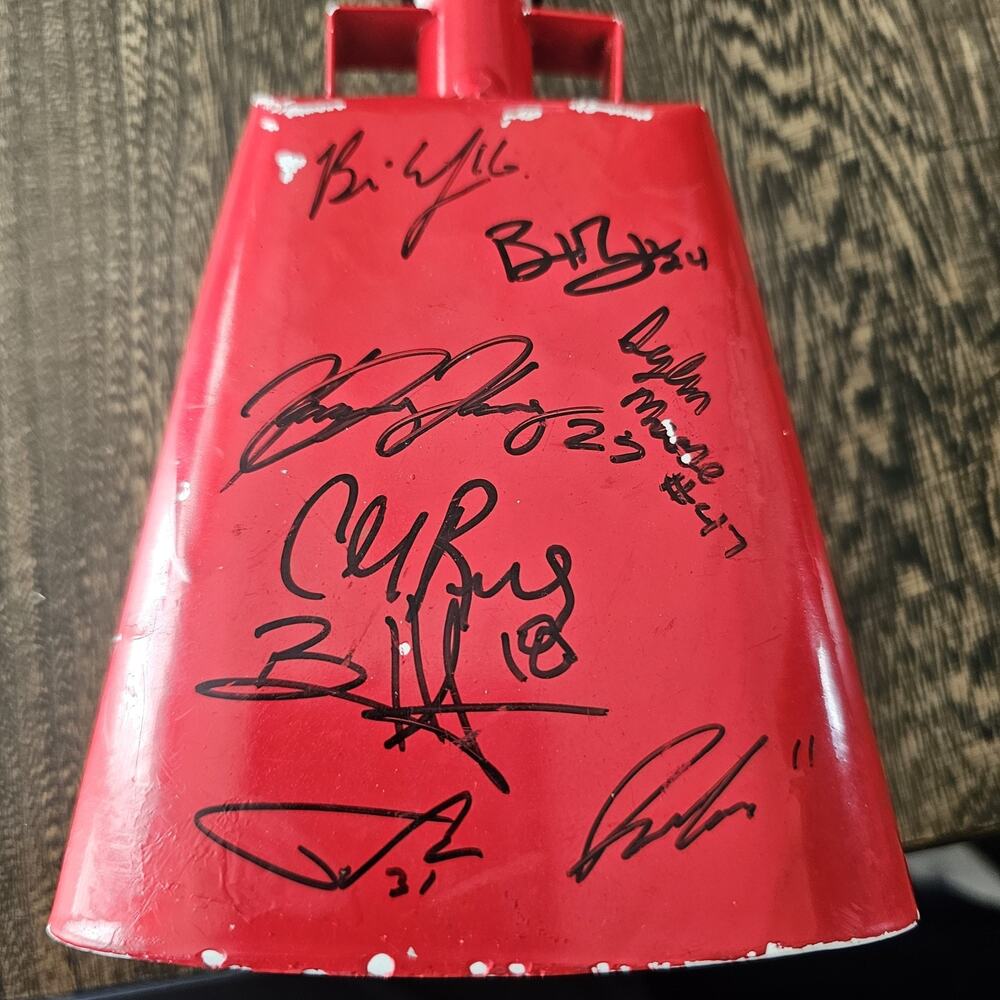 Vintage Fargo Moorhead RedHawks Signed Autographed Team MLB MILB Cowbell